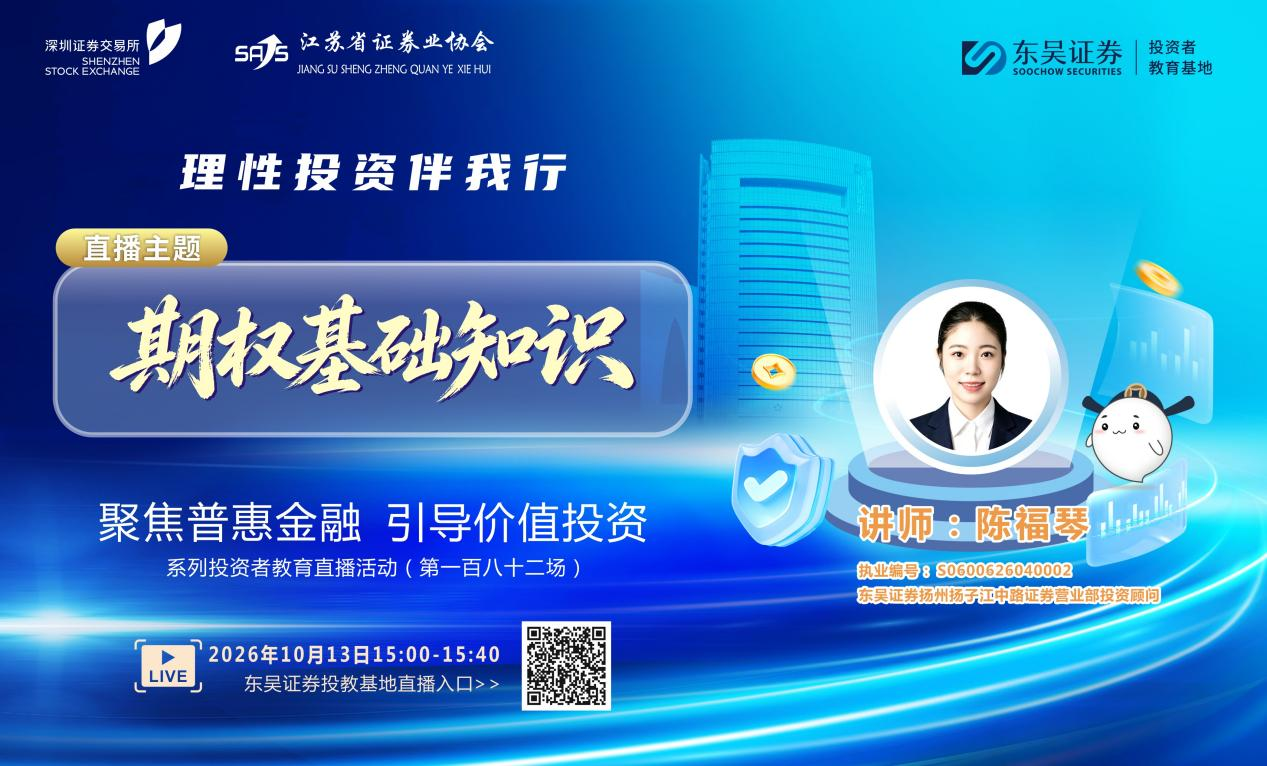 “聚焦普惠金融 引导价值投资”系列投资者教育直播活动《期权基础知识》